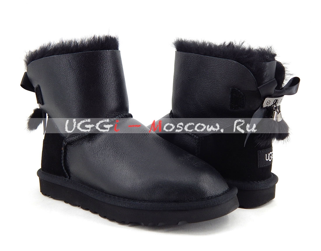 ugg black metallic boots