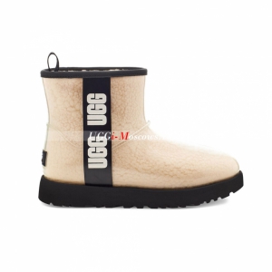 Ugg CLASSIC MINI II CLEAR Natural/Black