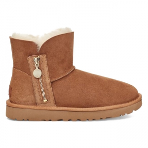 UGG BAILEY ZIP MINI BOOT CHESTNUT