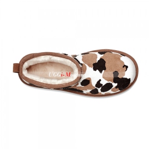 CLASSIC ULTRA MINI COW PRINT CHESTNUT