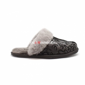 UGG SLIPPER SCUFFETTE II GRAFFITI BLACK