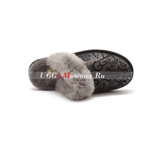 UGG SLIPPER SCUFFETTE II GRAFFITI BLACK