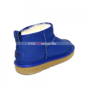 UGG CLASSIC ULTRA MINI LEATHER ROYAL BLUE