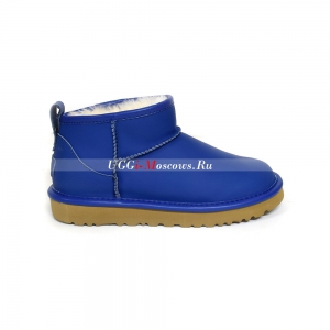 UGG CLASSIC ULTRA MINI LEATHER ROYAL BLUE