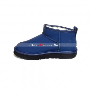 UGG CLASSIC ULTRA MINI LEATHER ROYAL NAVY