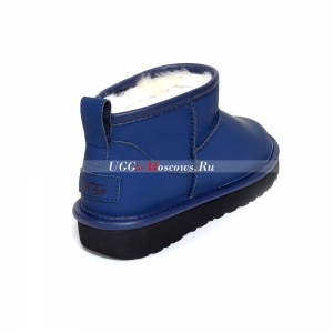 UGG CLASSIC ULTRA MINI LEATHER ROYAL NAVY