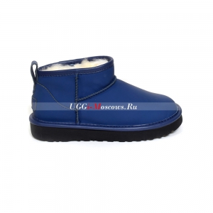 UGG CLASSIC ULTRA MINI LEATHER ROYAL NAVY