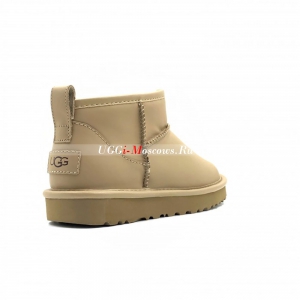 UGG CLASSIC ULTRA MINI LEATHER SAND