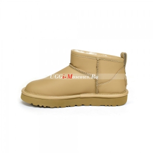 UGG CLASSIC ULTRA MINI LEATHER SAND