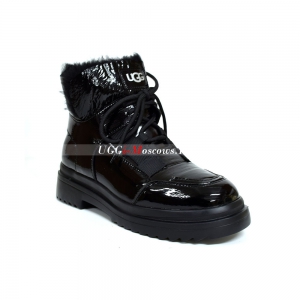 UGG MARTIN PATENT BLACK