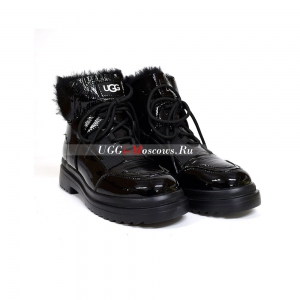 UGG MARTIN PATENT BLACK