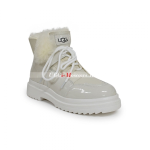 UGG MARTIN PATENT WHITE