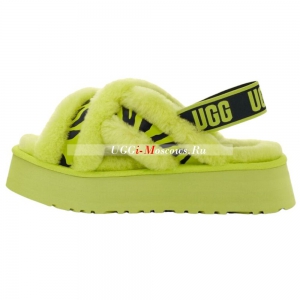 UGG Disco Cross Slide Animalia key lime