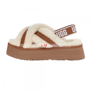 UGG Disco Cross Slide chestnut