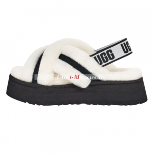 UGG Disco Cross Slide White