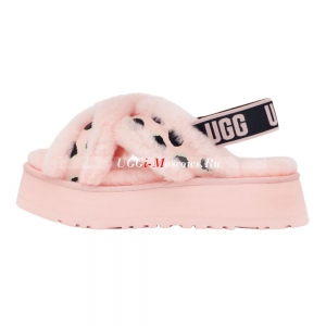 UGG Disco Cross Slide Animalia Pink Scallop