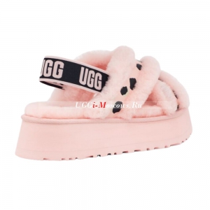 UGG Disco Cross Slide Animalia Pink Scallop