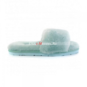 UGG FLUFF SLIDE SLIPPERS LAKE BLUE