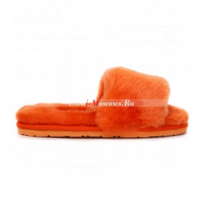 UGG FLUFF SLIDE SLIPPERS ORANGE