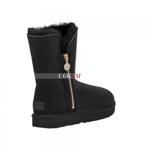 UGG BAILEY SHORT ZIP BLACK