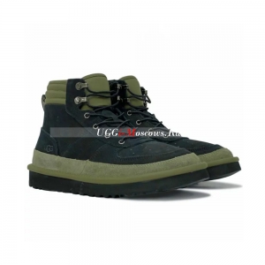 UGG MENS HIGHLAND SPORT HIKER MID BLACK-KHAKI