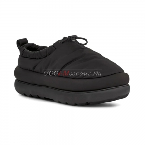 UGG MAXI HERITAGE BRAID CLOG BLACK