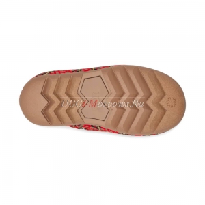 UGG MAXI HERITAGE BRAID CLOG RED