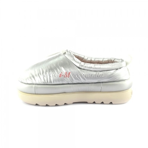 UGG MAXI HERITAGE BRAID CLOG SILVER