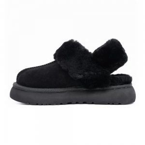 UGG SLIPPERS DISQUETTE BLACK