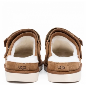 UGG GOLDENSTAR CLOG CHESTNUT с мехом