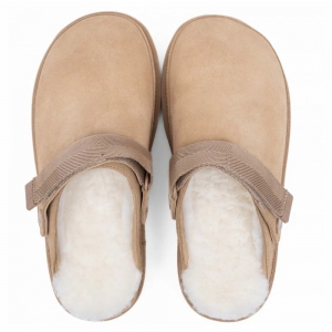 UGG GOLDENSTAR CLOG SAND с мехом