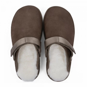 UGG GOLDENSTAR CLOG CHOCOLATE с мехом