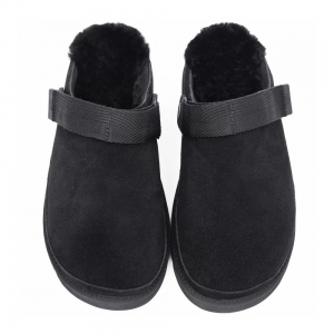 UGG GOLDENSTAR CLOG BLACK с мехом