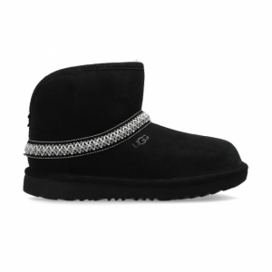 UGG CLASSIC MINI CRESENT BLACK