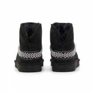 UGG CLASSIC MINI CRESENT BLACK