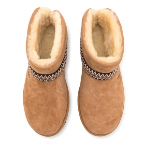 UGG CLASSIC MINI CRESENT CHESTNUT