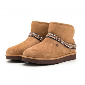 UGG CLASSIC MINI CRESENT CHESTNUT