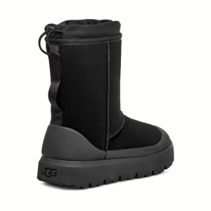 UGG CLASSIC SHORT WEATHER HYBRID BLACK/BLACK