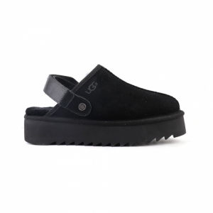 UGG GOLDENSTAR CLOG PLATFORM BLACK 