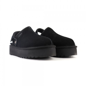 UGG GOLDENSTAR CLOG PLATFORM BLACK 