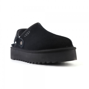 UGG GOLDENSTAR CLOG PLATFORM BLACK 