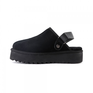 UGG GOLDENSTAR CLOG PLATFORM BLACK 