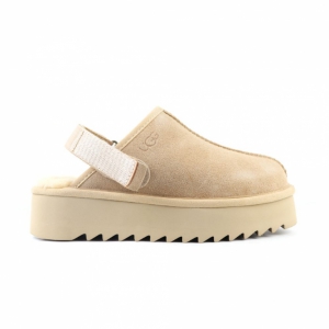 UGG GOLDENSTAR CLOG PLATFORM SAND 