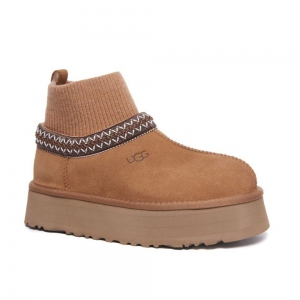 UGG CLASSIC TAZZ KNIT CHESTNUT