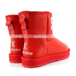 Ugg Women Supreme × Louis Vuitton - Red