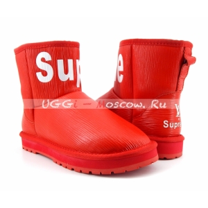 Ugg Women Supreme × Louis Vuitton - Red