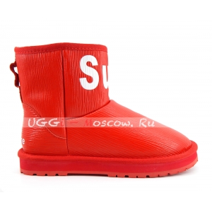 Ugg Women Supreme × Louis Vuitton - Red