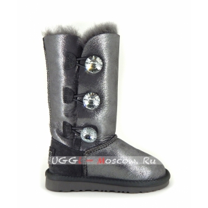 Ugg Kids Bailey Bling Tall Glitter - Black