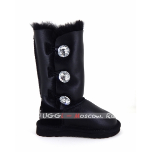 Ugg Kids Bailey Bling Tall Metallic - Black