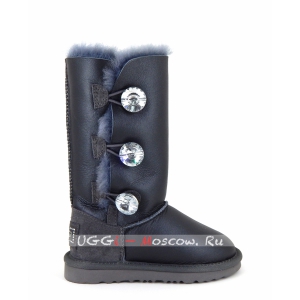 Ugg Kids Bailey Bling Tall Metallic - Grey